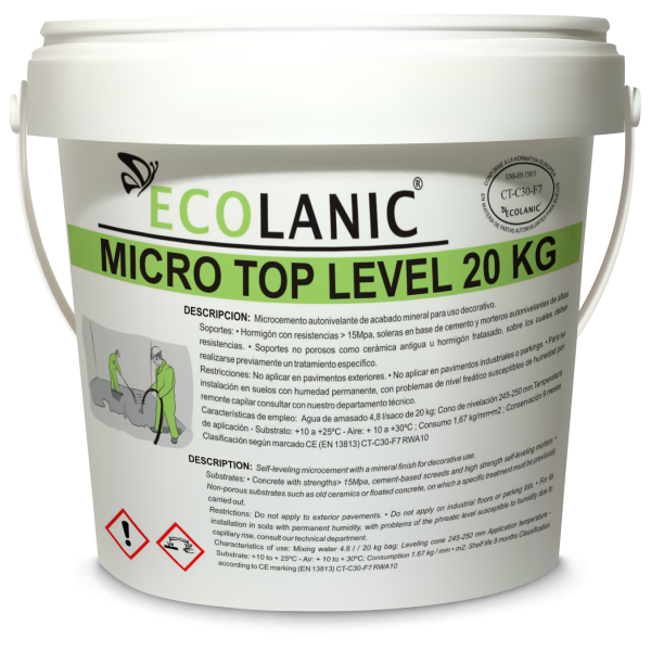 MICRO TOP LEVEL 1 COAT - Self Leveling Microcement